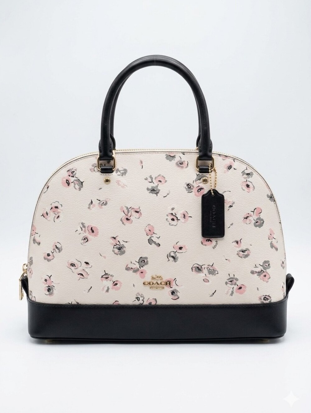 COACH Sierra Watercolor Wildflower Floral Dome Satchel Shoulder Bag